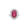 Oval Ruby & Diamond Ring