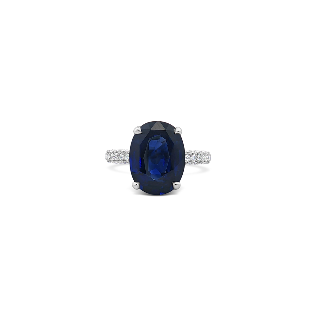 Oval Sapphire & Diamond Ring