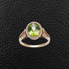 Peridot & Diamond Ring