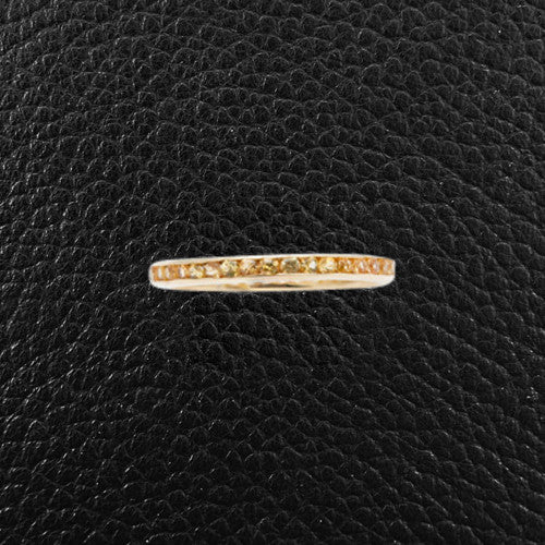 Yellow Sapphire Eternity Band