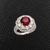 Rubellite & Diamond Ring