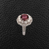 Rubellite & Diamond Ring