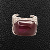 Cabochon Ruby & Diamond Ring