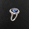 Oval Sapphire & Diamond Ring
