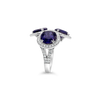 Iolite & Diamond Ring