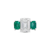 Emerald & Diamond Engagement Ring