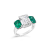 Emerald & Diamond Engagement Ring