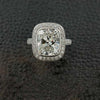 Cushion Halo Diamond Ring