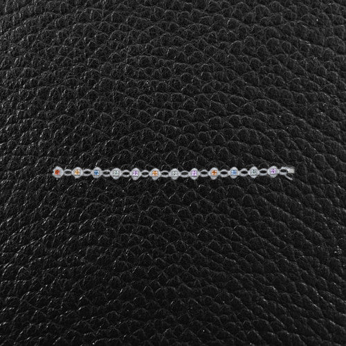 Diamond & Multi-color Semiprecious Gemstone