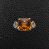 Citrine & Diamond Ring