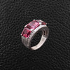 Pink Tourmaline & Diamond Ring