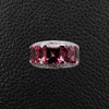Pink Tourmaline & Diamond Ring