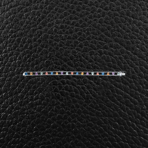 Multicolor Sapphire & Diamond Bracelet