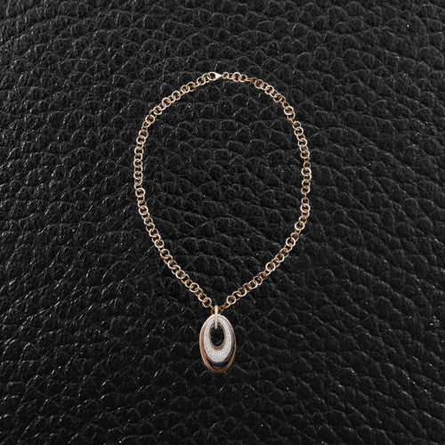 Multi-diamond Pendant with Round Chain