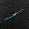 Spaghetti Strap Bracelet with Infinity Center Link