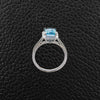 Aquamarine & Diamond Ring