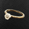 Yellow Gold Nut & Bolt Estate Bangle Bracelet