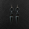Jet Estate Dangle Earrings