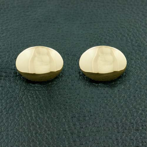 Engravable Oval Gold Cufflinks