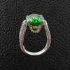 Tsavorite & Diamond Ring