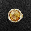Citrine & Diamond Ring