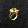 Citrine & Diamond Ring