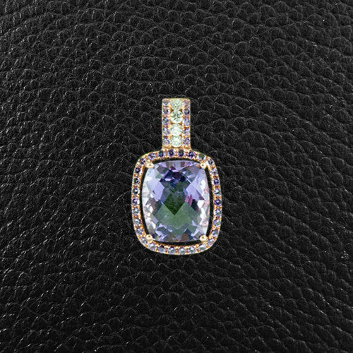 Amethyst & Diamond Pendant