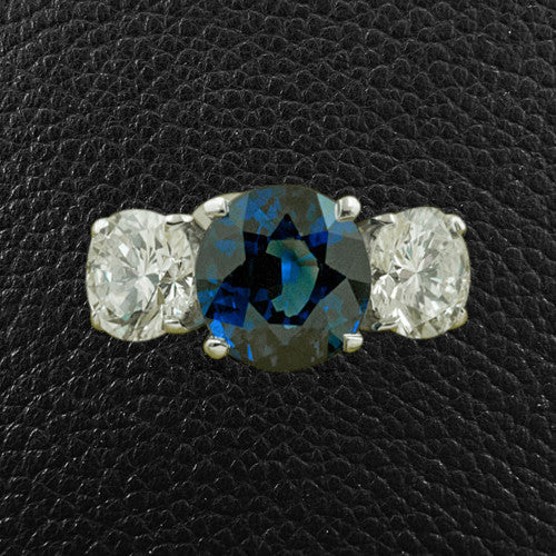 Sapphire & Diamond Ring