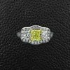 Yellow & White Diamond Ring