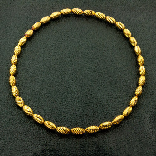 Yellow Gold Bead Estate Necklace