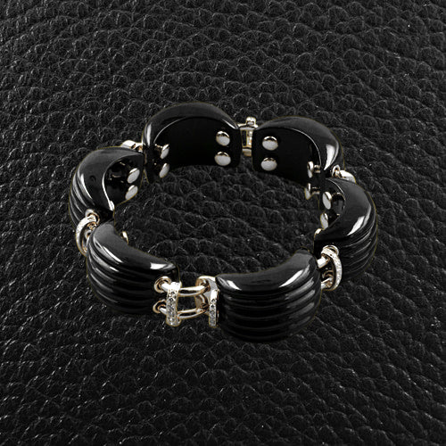 Onyx & Diamond Bracelet