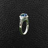 Oval Sapphire & Diamond Ring