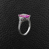 Pink Sapphire & Diamond Ring
