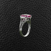 Pink Sapphire & Diamond Ring