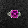 Pink Sapphire & Diamond Ring