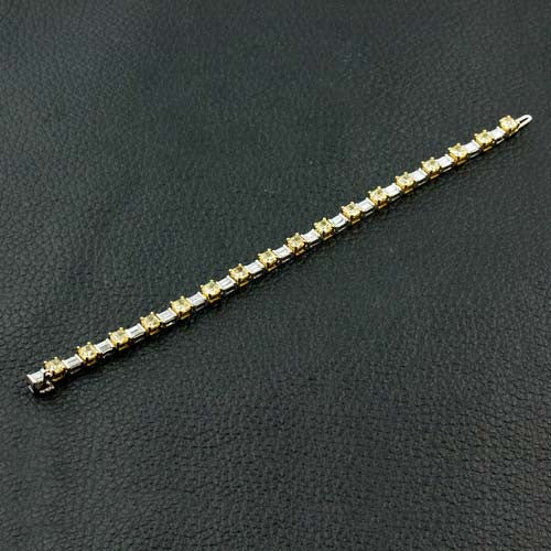 Yellow & White Diamond Bracelet