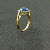 Cushion cut Sapphire & Diamond Ring