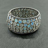 Moonstone & Iolite Bangle Bracelet