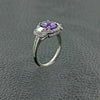 Purple Sapphire & Diamond Ring