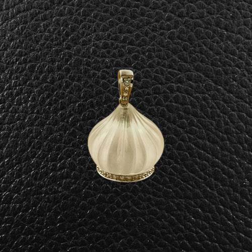 Crystal & Diamond Dome Pendant