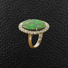 Black Opal & Diamond Ring