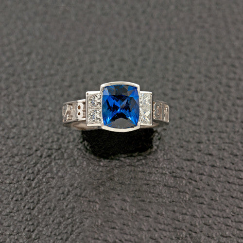 Sapphire & Diamond Ring