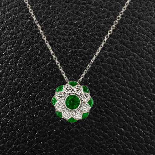 Emerald & Diamond Pendant
