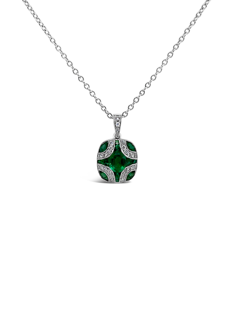 Emerald & Diamond Pendant