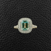 Aquamarine & Diamond Ring
