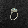 Aquamarine & Diamond Ring