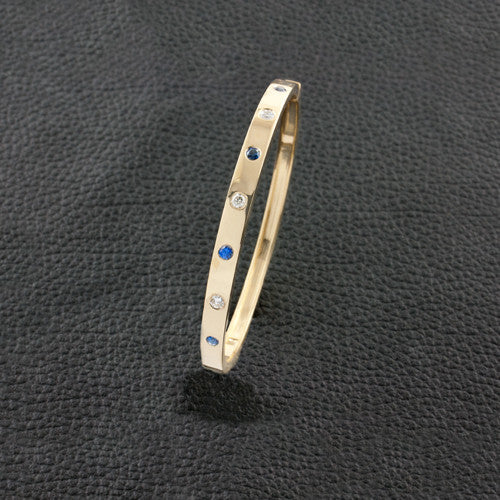 Sapphire & Diamond Bangle