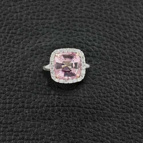 Morganite & Diamond Ring