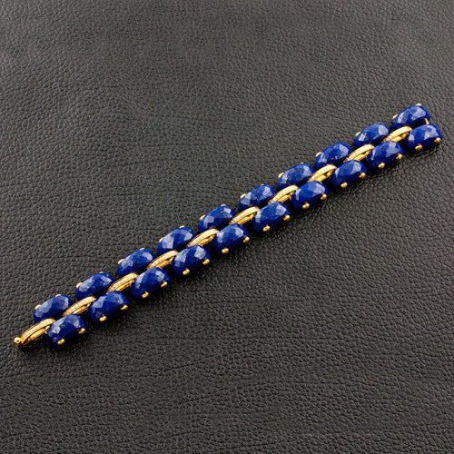 Lapis & Diamond Bracelet