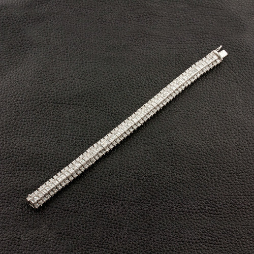 Round & Square Diamond Bracelet